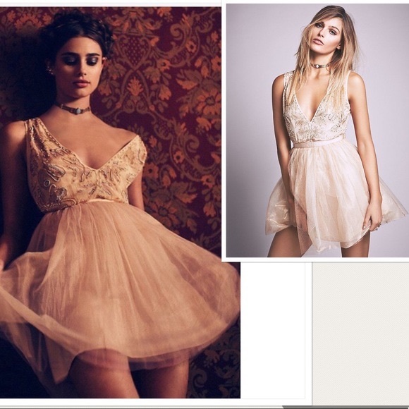 Free People Dresses & Skirts - NWT Free People Déjà Vu Tulle Embellished Dress